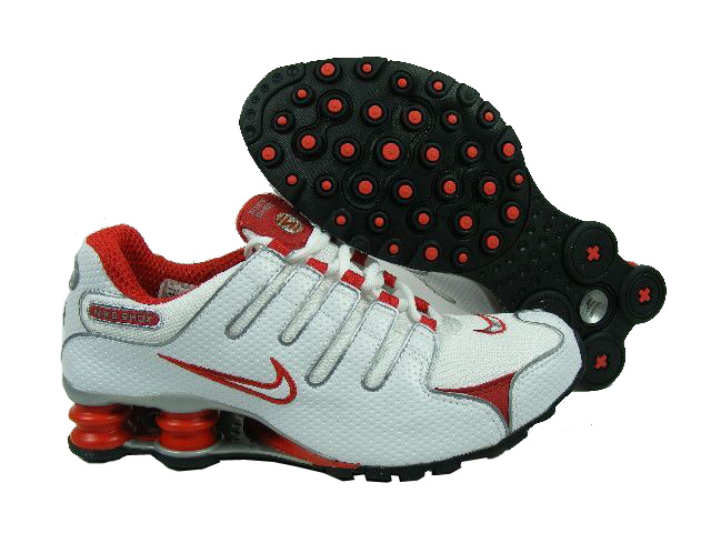 Womens Nike Shox Nz Mesh Up Shoes White Red